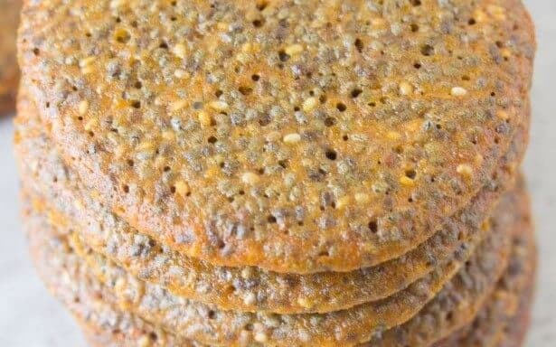 Chia Seed Wafer Cookies